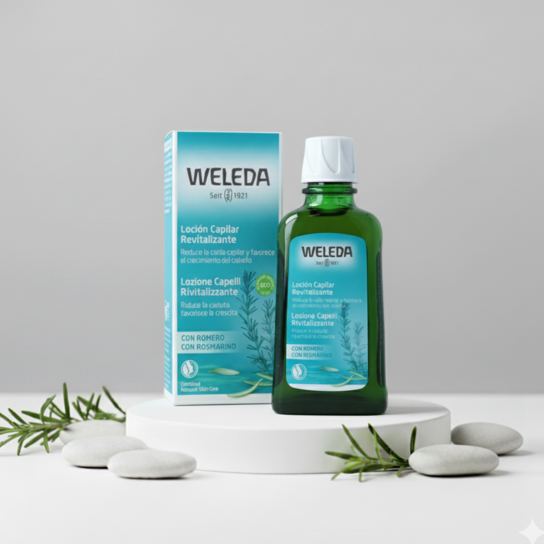 Loção capilar de alecrim