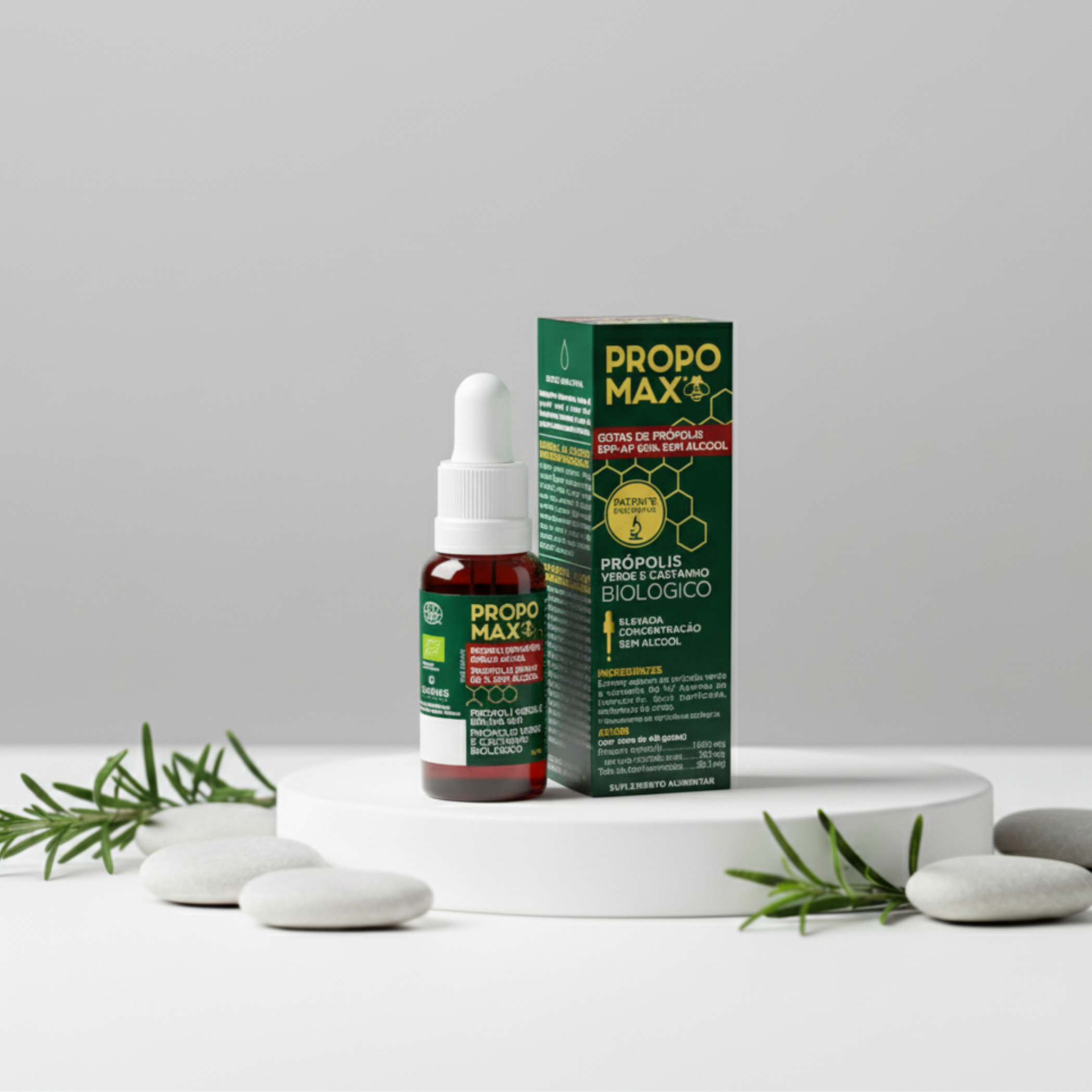 Propomax Gotas de Própolis Verde 60% Sem Álcool